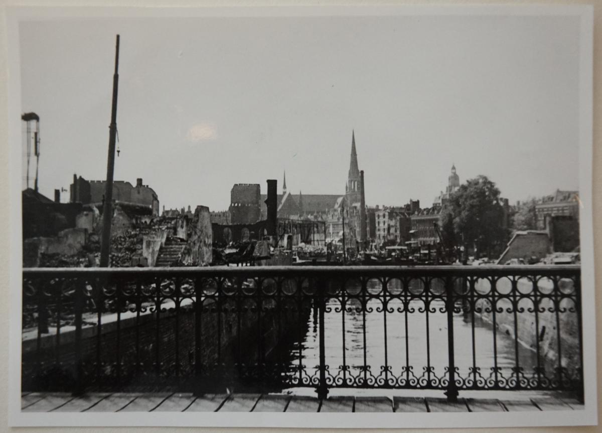 Zalmhaven after WWII Bombardment on Rotterdam